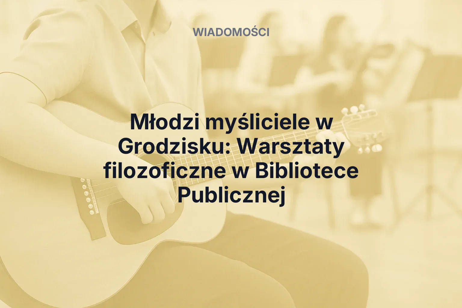 Miniatura: Młodzi myśliciele w Grodzisku: Warsztaty filozoficzne w Bibliotece Publicznej